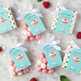 Etiquetas Para Regalos Love and Thanks Custom Gift Tag with Cocktail