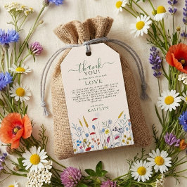 Etiquetas Para Regalos Love in Bloom Wildflower Meadow Bridal Shower