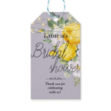 Luces rusas ducha de novia floral amarilla