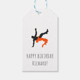 Etiquetas Para Regalos Luchador Luchador Silhouettes Sport Nombre persona