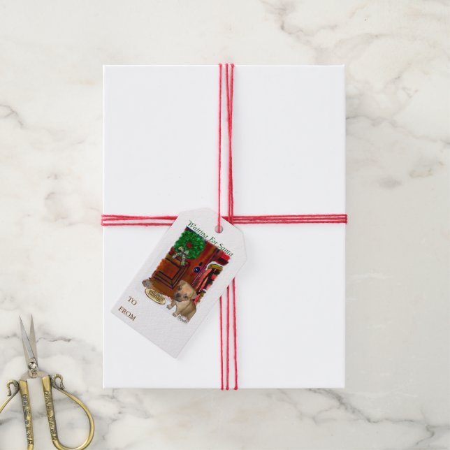 Etiquetas Para Regalos Luchar contra los Navidades (Con cuerda)