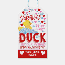 Etiquetas Para Regalos Lucky Duck Valentine Favorito Tag