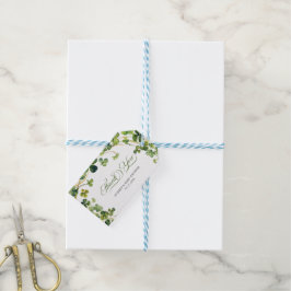 Etiquetas Para Regalos Lucky in Love Bridal Shower Green Shamrock 