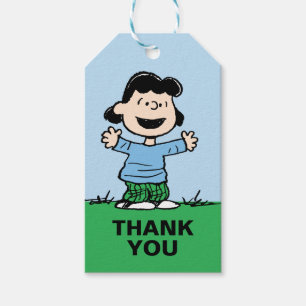 Etiquetas Para Regalos Lucy con brazos anchos