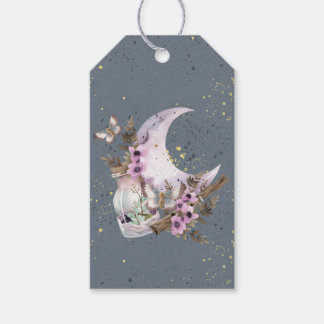 Etiquetas Para Regalos Luna y frascos místicos de Boho Lavender Anemone