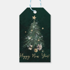 Etiquetas Para Regalos Luxurious, artistic design with a festive tree