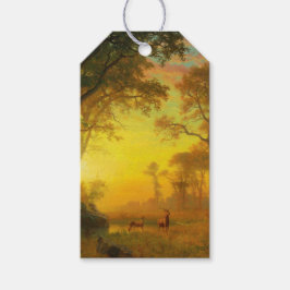 Etiquetas Para Regalos Luz en el bosque (por Albert Bierstadt)