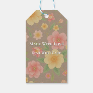 Etiquetas Para Regalos Made With Love Sent With Care Packaging Gift Tag 