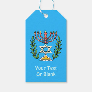Etiquetas Para Regalos Magen persa David Menorah