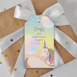 Etiquetas Para Regalos Magnífica fiesta de cumpleaños del Chica Rainbow U