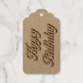 Etiquetas Para Regalos Magnífica tipografía elegante de cumpleaños