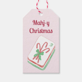 Etiquetas Para Regalos Mahj-y Navidad Mahjong 