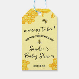 Etiquetas Para Regalos ¡Mamá a Bee! Baby Shower Favor Gracias