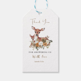 Etiquetas Para Regalos mama venado y bebé venado bebé ducha Gracias etiqu