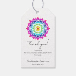 Etiquetas Para Regalos Mandala Esotérico Holístico Metafísico Gracias