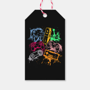 Etiquetas Para Regalos Mandos de Consolas de Videojuegos Retro 80's 90's 