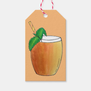 Etiquetas Para Regalos Mango Lassi refresca bebida de fruta de yogur indi