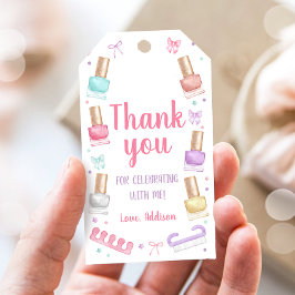 Etiquetas Para Regalos Mani-Pedi Party Manicure Pedicure Nail Polish