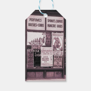 Etiquetas Para Regalos Manicura Pro-Unión de la Ventana de la Tienda 1912