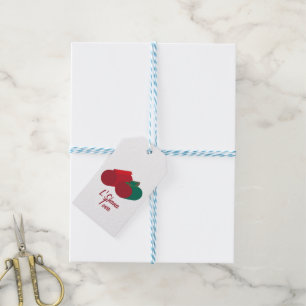 Etiquetas Para Regalos manzana 3D y granada Shana Tova