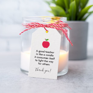 Etiquetas Para Regalos Manzana Buen Maestro Agradecimiento Aplicación