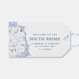 Etiquetas Para Regalos Mapa de la elegante boda en South Shore Massachuse