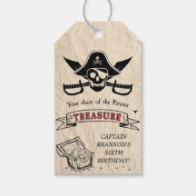 Mapa del Tesoro Pirata Vintage Favor de agradecimi
