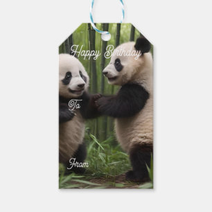 Etiquetas Para Regalos Maravillas caprichosas: Los bebés pandas juegan en