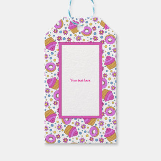 Etiquetas Para Regalos Marcapáginas de magdalena colorida y linda, flor y