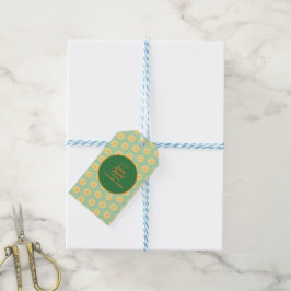Etiquetas Para Regalos Margaritas de primavera sobre verde salvia pastel