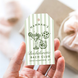 Etiquetas Para Regalos Margaritas Modernas Retro y Bach a Rayas Matrimoni