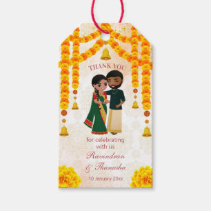 Etiquetas Para Regalos Marigold garlands campanas con el boda Tamil Telug