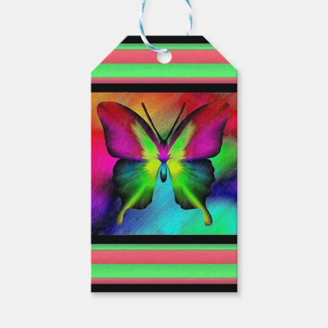 Etiquetas Para Regalos Mariposa (Anverso)