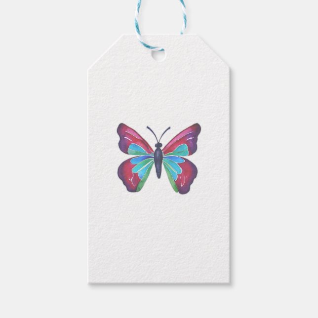 Etiquetas Para Regalos Mariposa (Anverso)