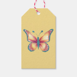 Etiquetas Para Regalos Mariposa alegre