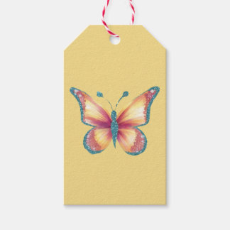 Etiquetas Para Regalos Mariposa alegre