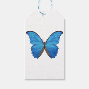 Etiquetas Para Regalos Mariposa azul de Morpho