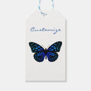Etiquetas Para Regalos Mariposa azul Thunder_Cove