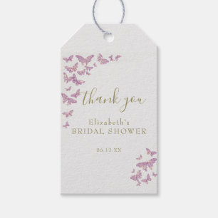 Etiquetas Para Regalos Mariposa morada Boho Moda Bridal Shower Gracias
