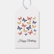 Mariposas Rosa Púrpura Cumpleaños Feliz Script