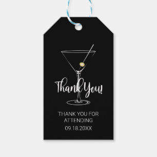 Etiquetas Para Regalos Martini Glass Gracias