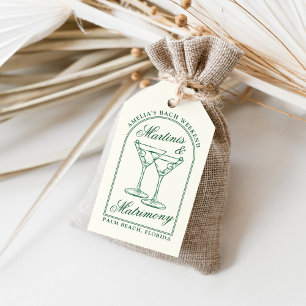 Etiquetas Para Regalos Martinis y Matrimonia Bachelorette Weekend