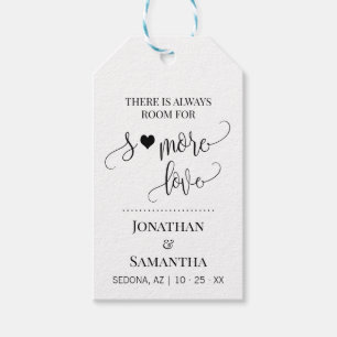 Etiquetas Para Regalos Más amor minimalista de la tipografía de la boda f