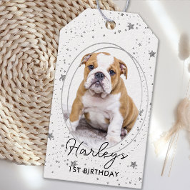Etiquetas Para Regalos Mascota de fotografía personalizado Perro Estrella