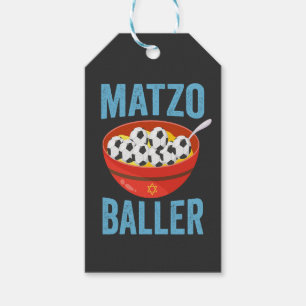 Etiquetas Para Regalos Matzo Baller Gracioso Futbol Regalo navideño Hanuk