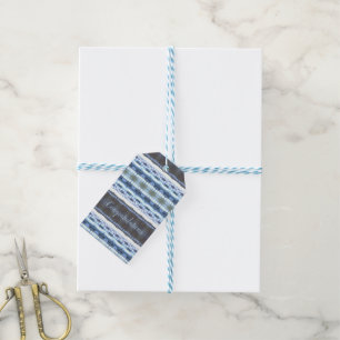 Etiquetas Para Regalos Mauve gris y azul