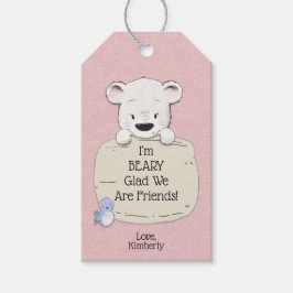 Etiquetas Para Regalos Me alegra BEARIAMENTE que seamos amigos San Valent