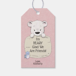 Etiquetas Para Regalos Me alegra BEARY que seamos amigos San Valentín