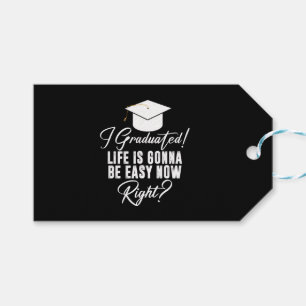 Etiquetas Para Regalos Me gradué La vida va a ser fácil ahora ¿verdad Gra