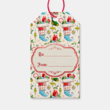 Medias de Navidad Vintage Retro